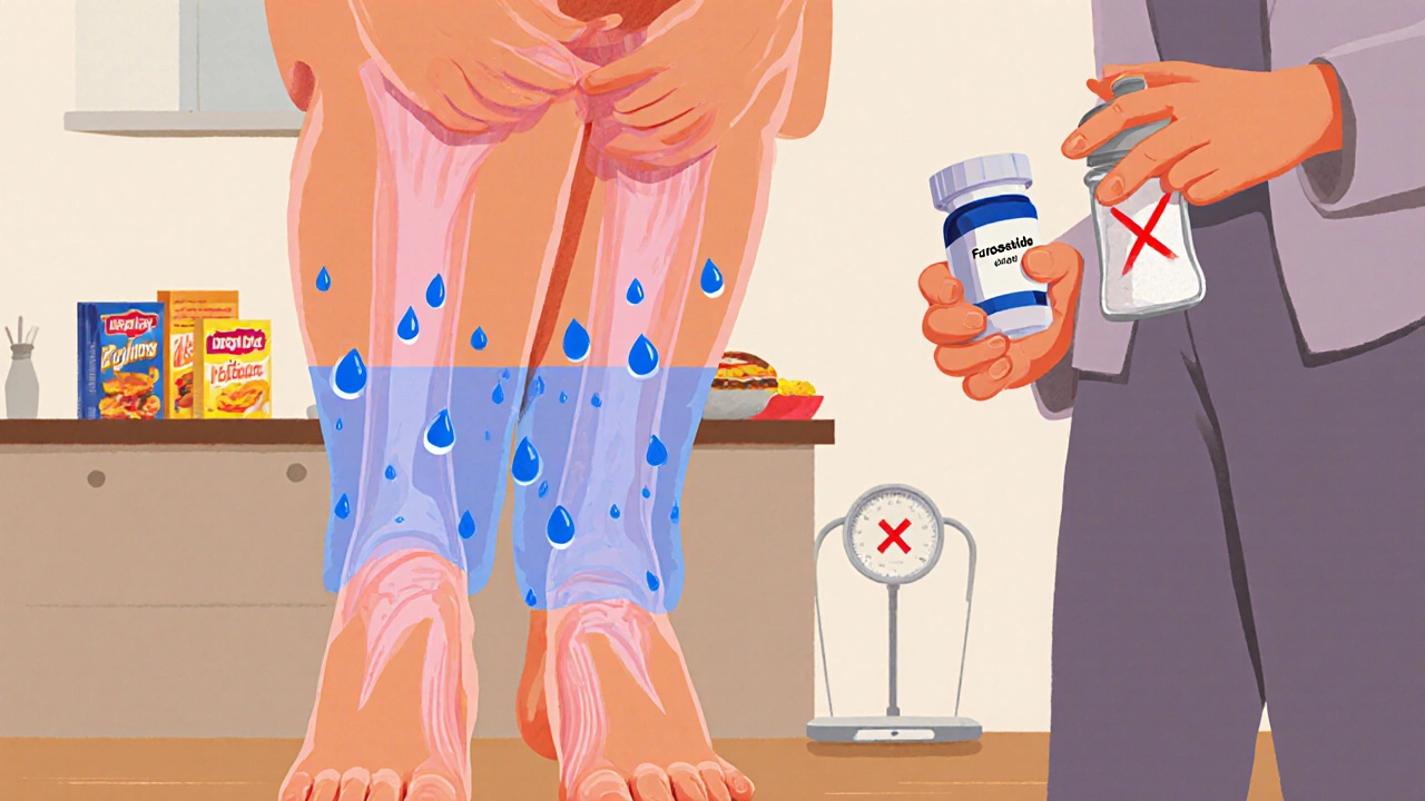 Edema in CKD: How Diuretics, Salt Restriction, and Compression Therapy Work Together